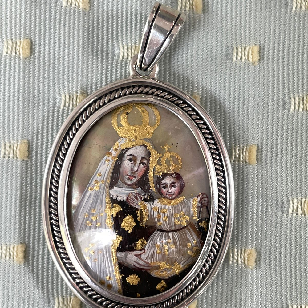 Medalla Virgen de Fátima y Virgen del Carmen 