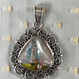 Maravillosa medalla de Virgen Rosa Mística y Virgen de Fátima 