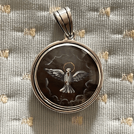 Medalla de la Virgen del Carmen y Espíritu Santo 