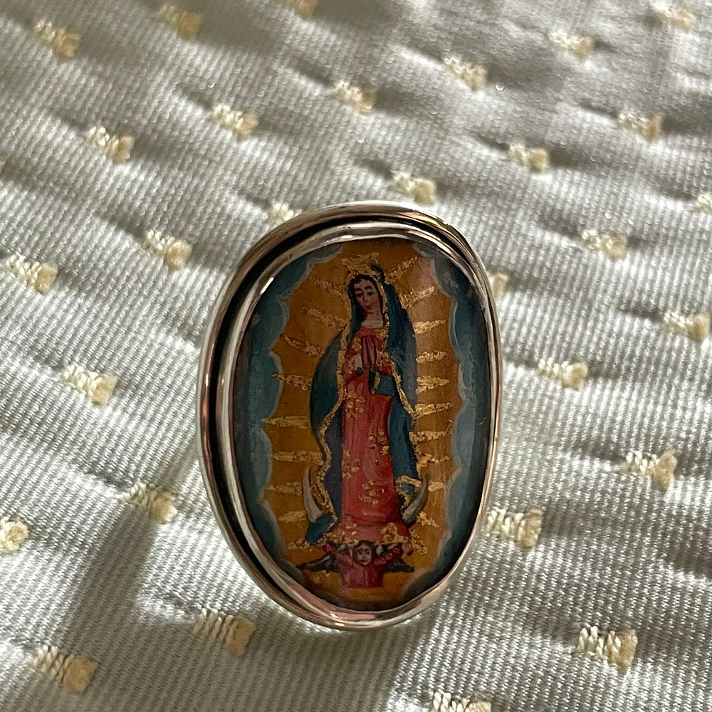 Anillo Virgen de Guadalupe ajustable 