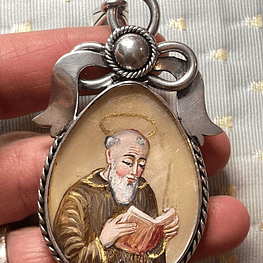 Maravillosa medalla de San Pío de Pietrelcina y la Virgen del Rosario 