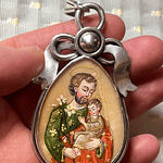 Medalla Sagrada Familia con San José y el Niño