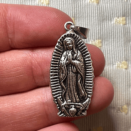 Colgante Virgen de Guadalupe en plata 950 