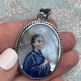 Medalla de San Francisco de Asís con Santa Gemita 