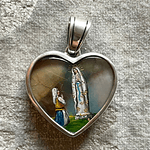 Medalla  Corazón Virgen de Lourdes 