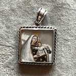 Medalla Escapulario Sagrado Corazón y Virgen del Carmen