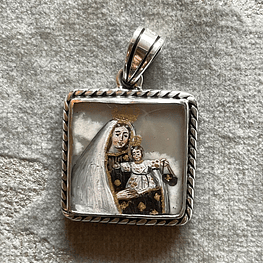 Medalla Escapulario Sagrado Corazón y Virgen del Carmen