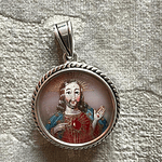 Medalla escapulario redonda 