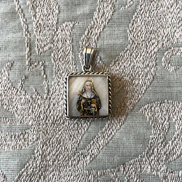 Medalla Santa Gemita y Santa Catalina de Siena