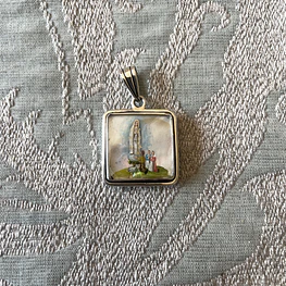 Medalla Virgen de Lourdes y Virgen de Fátima