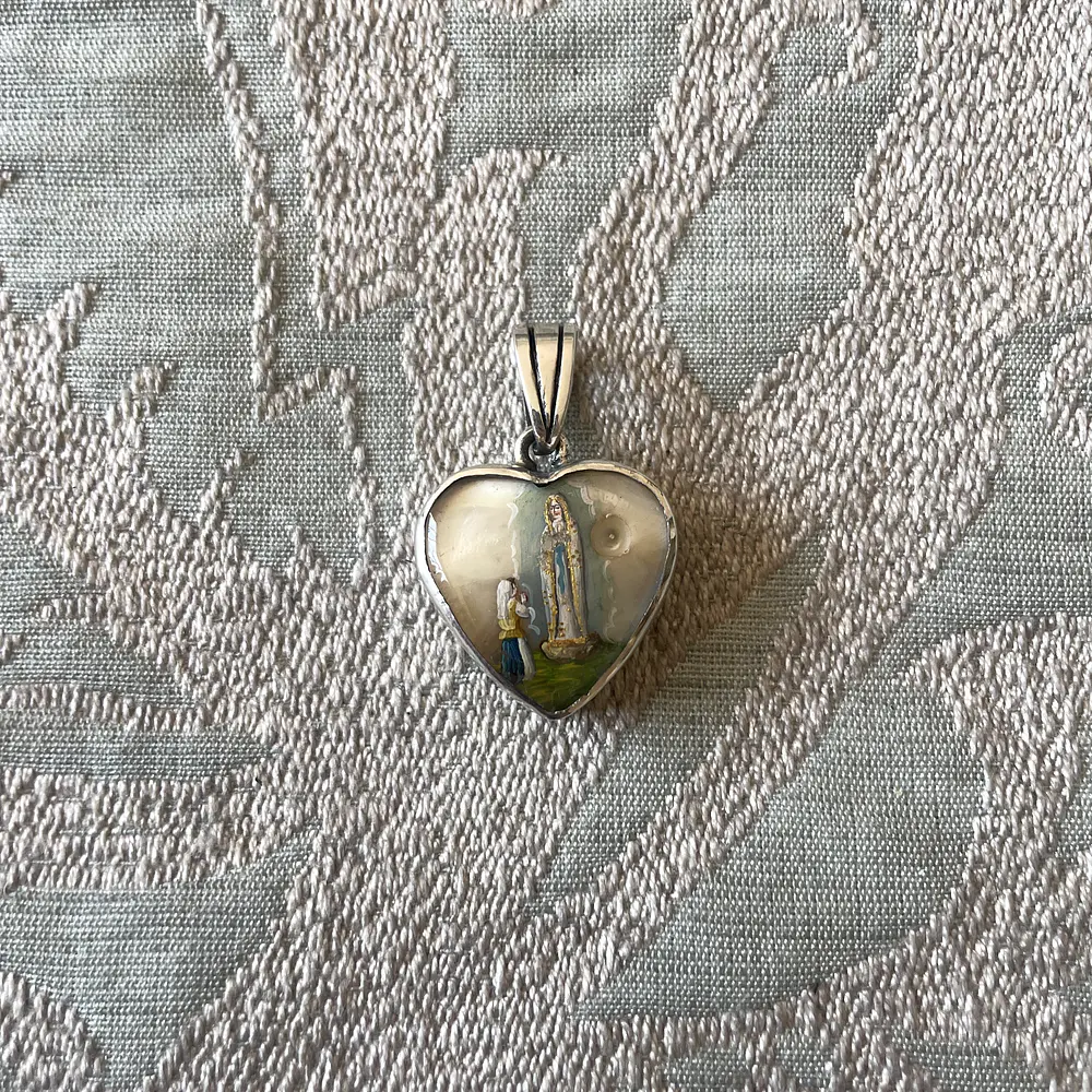 Medalla Virgen de Lourdes y Virgen de Fátima