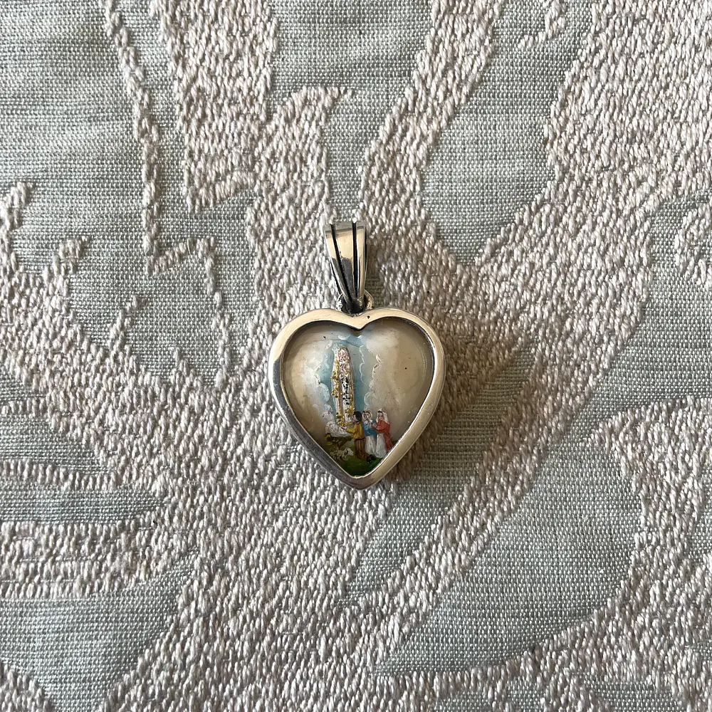 Medalla Virgen de Lourdes y Virgen de Fátima