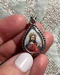 Medalla Gota del Consuelo: Sagrado Corazón de Jesús y San Pío de Pietrelcina