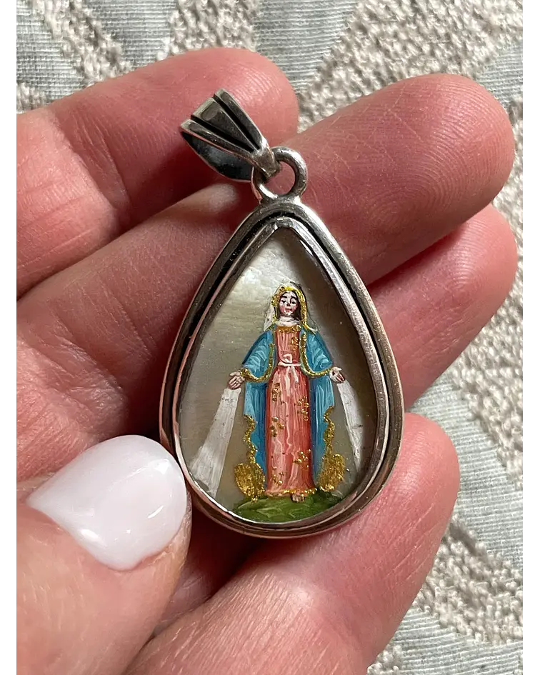 Medalla Gota de la Virgen de los Rayos y la Virgen de Fátima