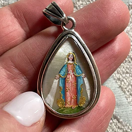 Medalla Gota de la Virgen de los Rayos y la Virgen de Fátima