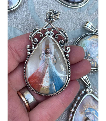 Medalla Virgen de las Flores y Señor de la Misericordia – Plata 950