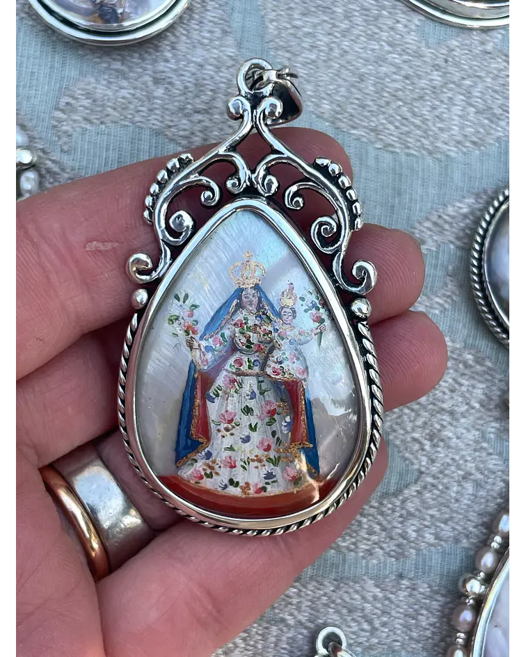 Medalla Virgen de las Flores y Señor de la Misericordia – Plata 950