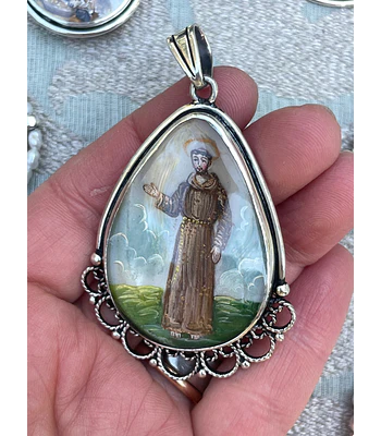 Medalla Señor de la Misericordia y San Francisco de Asís – Plata 950