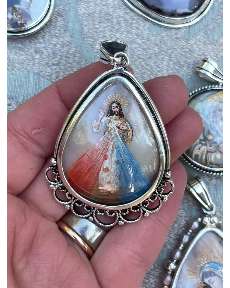 Medalla Señor de la Misericordia y San Francisco de Asís – Plata 950