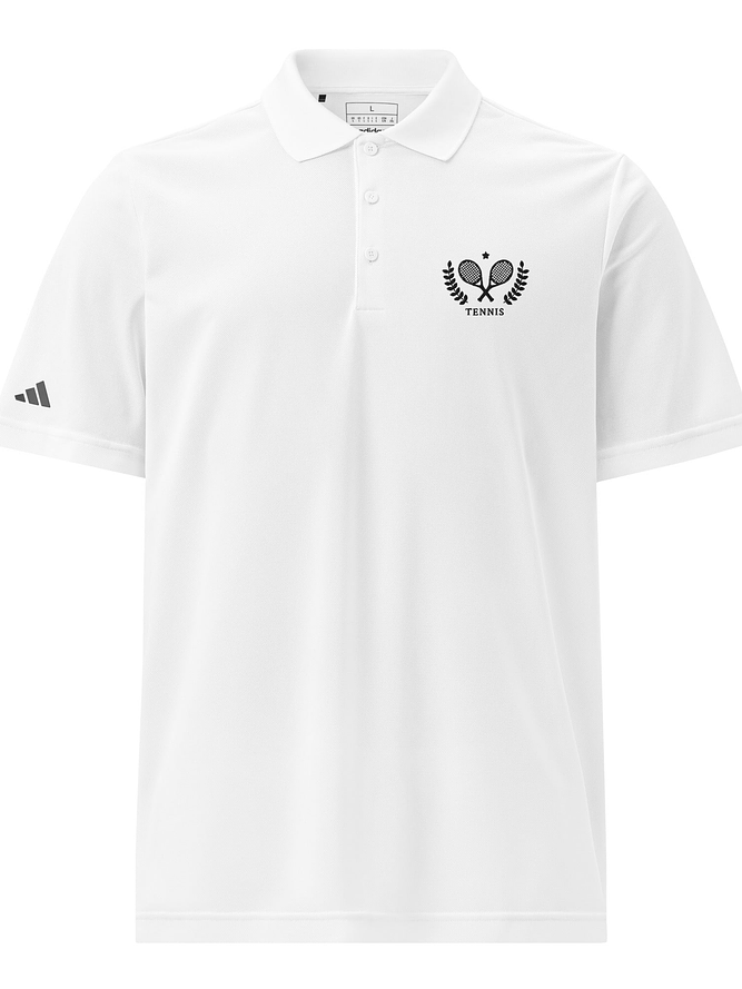 Adidas Sport Polo Tennis Logo. 3