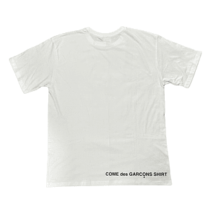 Polera SUPREME x COMME Blanca