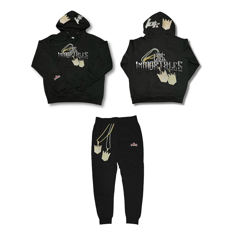 Conjunto LOS INMORTALES x TOK. Decepticons Negro 1