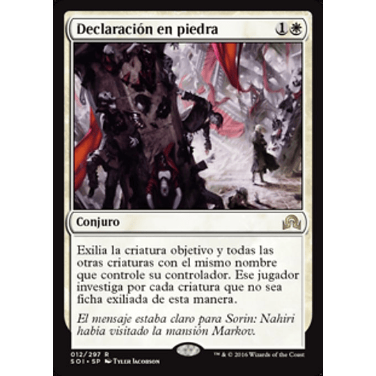 Declaración en piedra