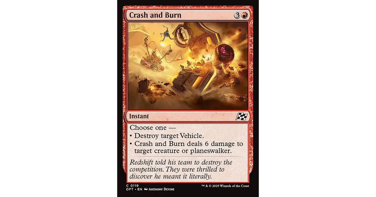 Crash and Burn | EN | NM | DFT