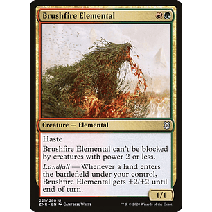 Brushfire Elemental (foil) | EN | NM | ZNR