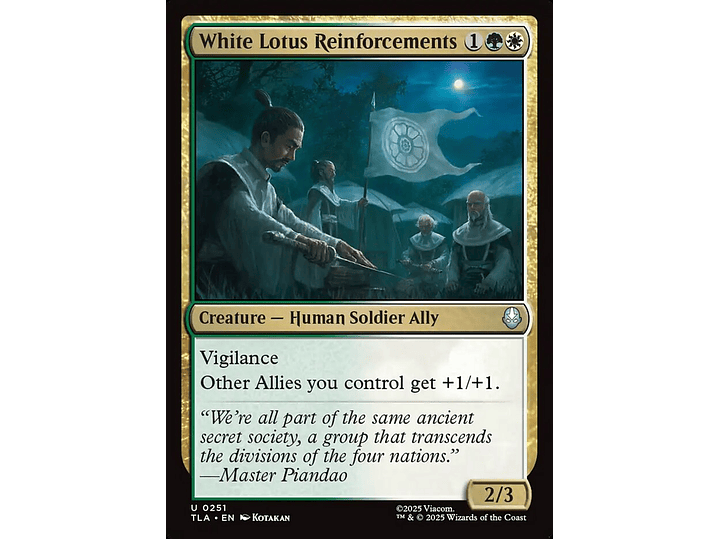 White Lotus Reinforcements | EN | NM | TLA 1