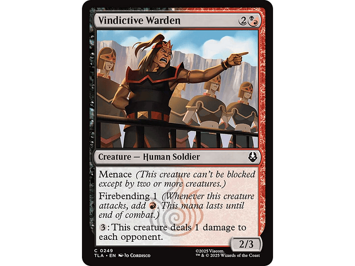 Vindictive Warden (foil) | EN | NM | TLA 1