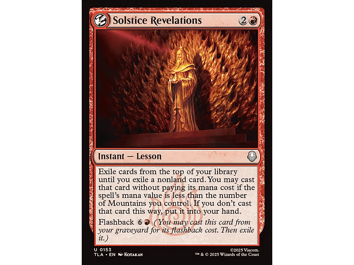 Solstice Revelations | EN | NM | TLA 1