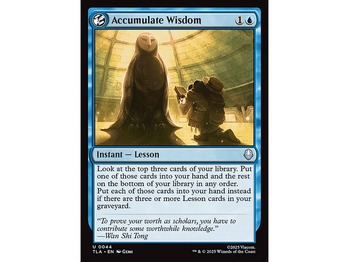 Accumulate Wisdom | EN | NM | TLA 1