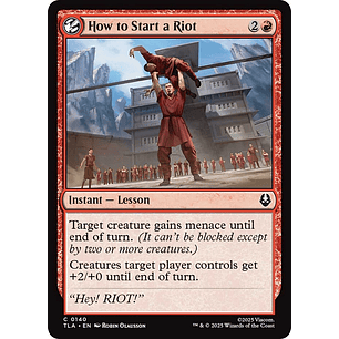 How to Start a Riot | EN | NM | TLA