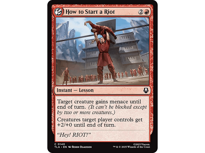 How to Start a Riot | EN | NM | TLA 1