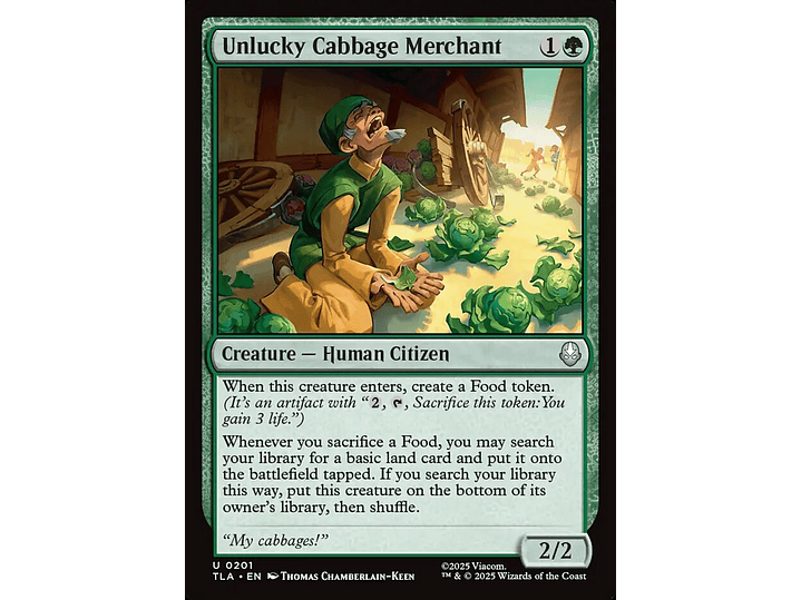 Unlucky Cabbage Merchant | EN | NM | TLA 1