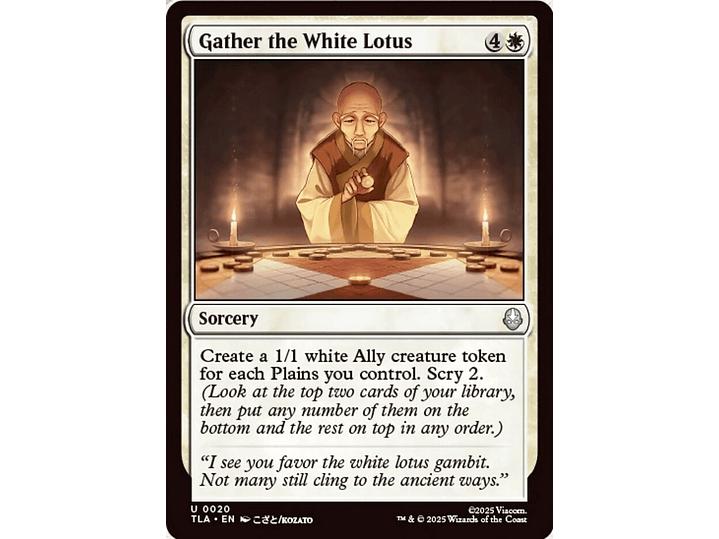 Gather the White Lotus | EN | NM | TLA 1