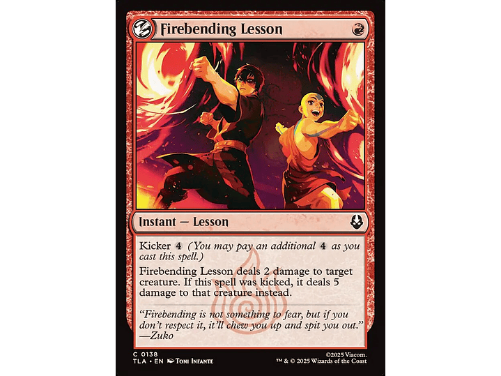 Firebending Lesson | EN | NM | TLA 1