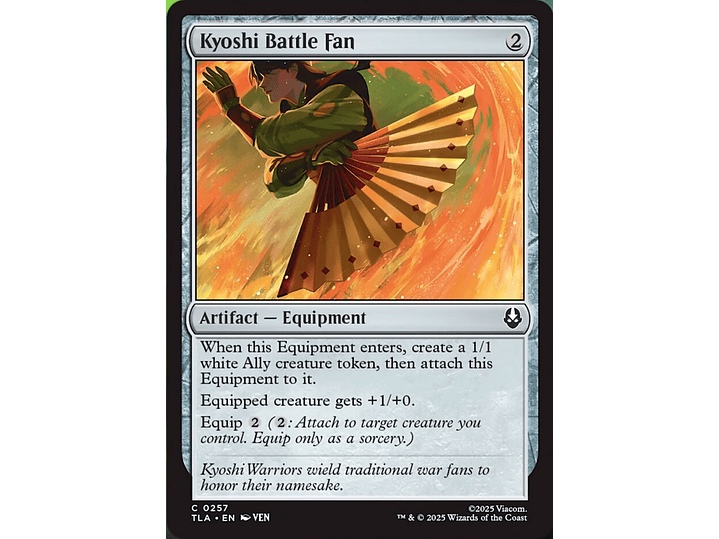 Kyoshi Battle Fan | EN | NM | TLA 1