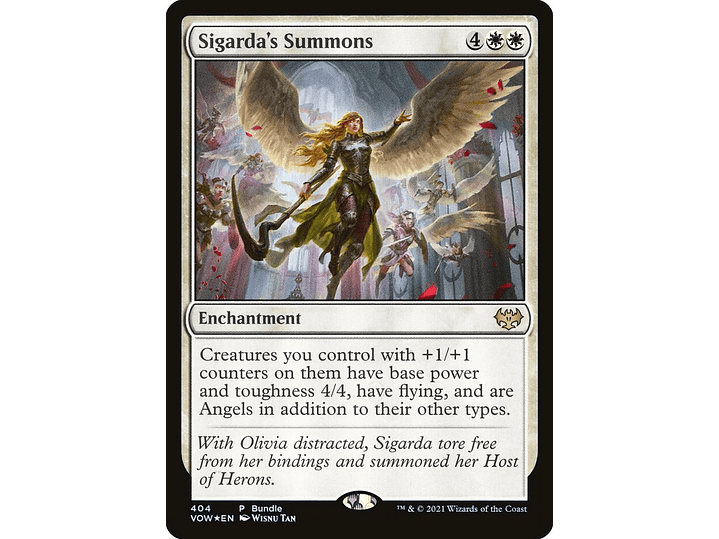 Sigarda's Summons (foil) | EN | NM | VOW 1