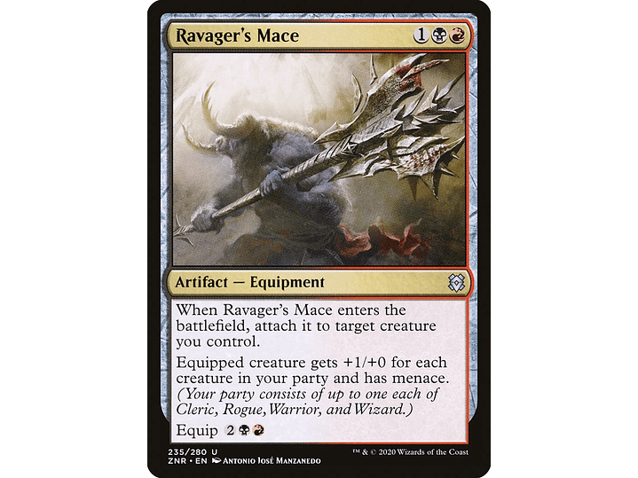 Ravager's Mace (foil) | EN | NM | ZNR 1