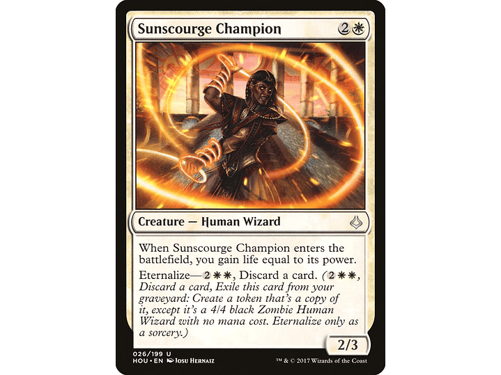Sunscourge Champion (foil) | EN | NM | HOU 1