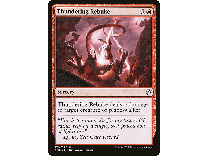 Thundering Rebuke | EN | NM | ZNR 1