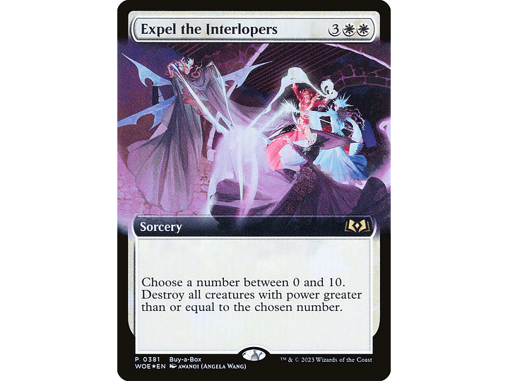 Expel the Interlopers (Extended Art foil) | ES | NM | WOE 1