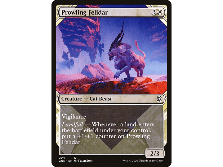 Prowling Felidar (Showcase) | EN | NM | ZNR 1