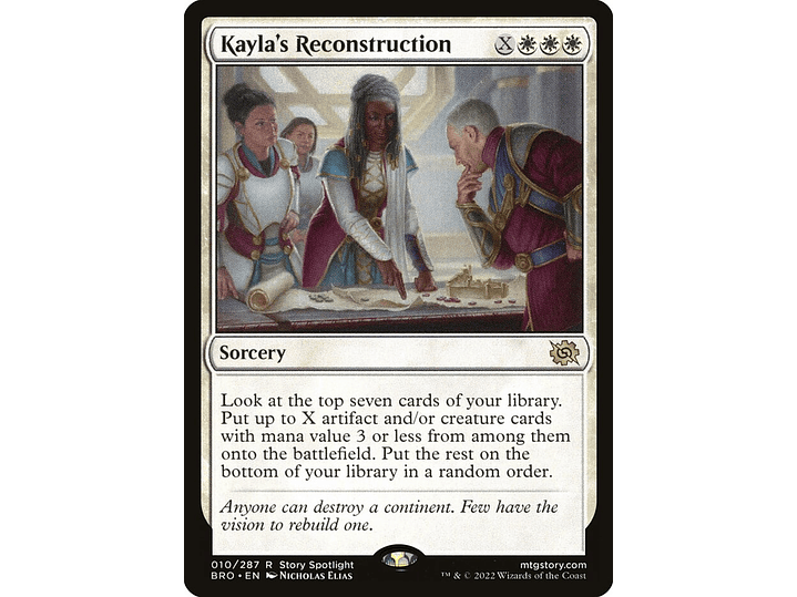 Kayla's Reconstruction (foil) | EN | NM | BRO 1
