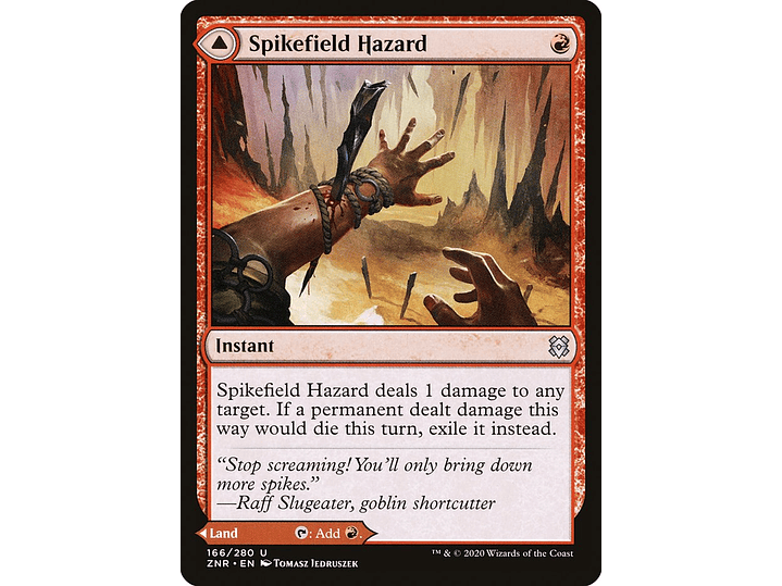 Spikefield Hazard // Spikefield Cave | EN | NM | ZNR 1