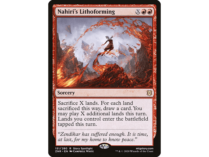 Nahiri's Lithoforming | EN | NM | ZNR 1