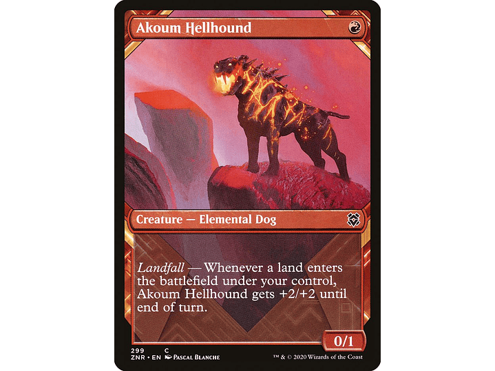 Akoum Hellhound (Showcase) | EN | NM | ZNR 1