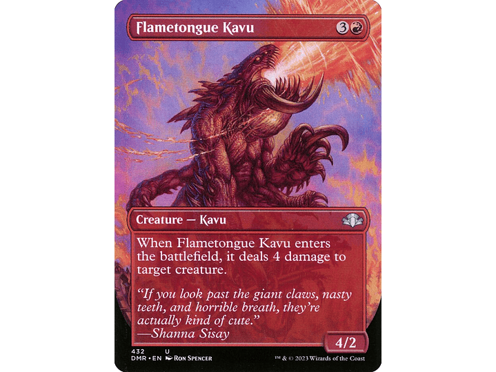 Flametongue Kavu (Borderless) | EN | NM | DMR 1